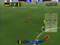 une photo d'Ã©cran de Sega Worldwide Soccer 97 sur Sega Saturn